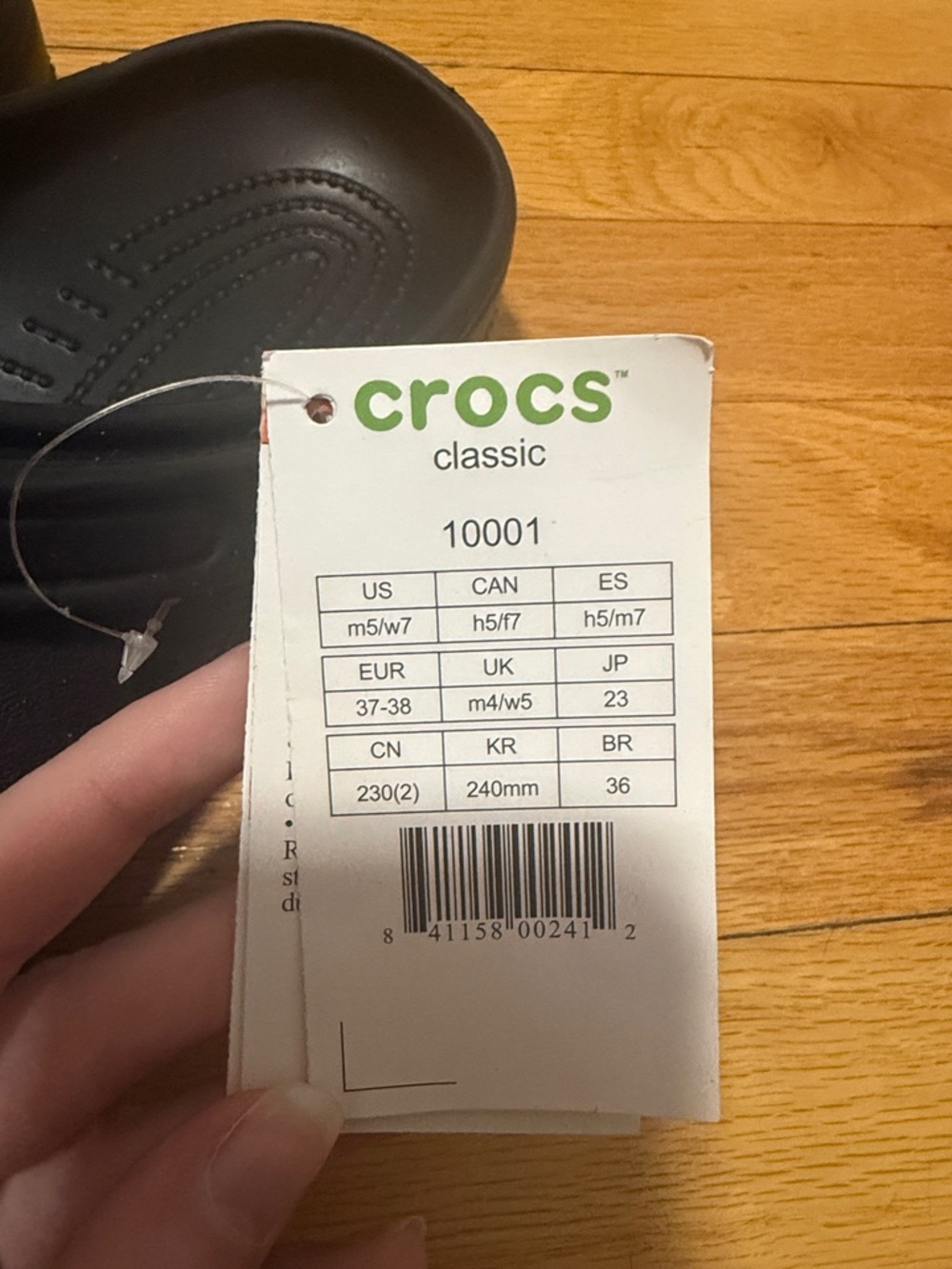 CROCS Classic Black Clog Mules - Picture 2 of 6